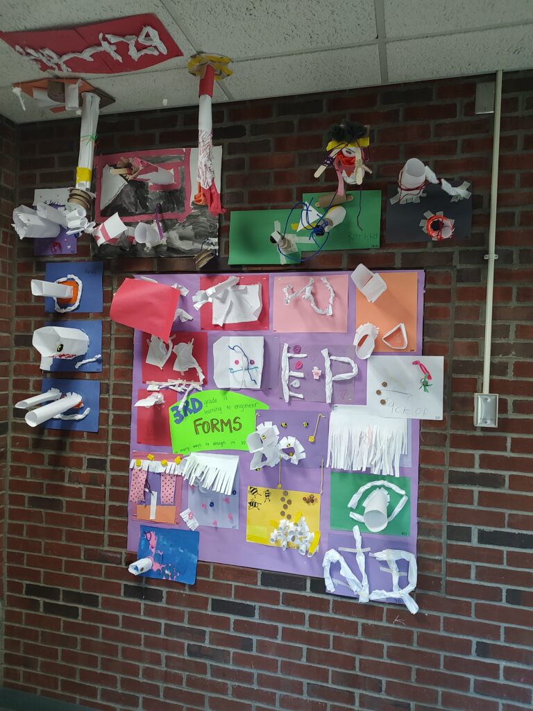 3rd grade paper sculptures