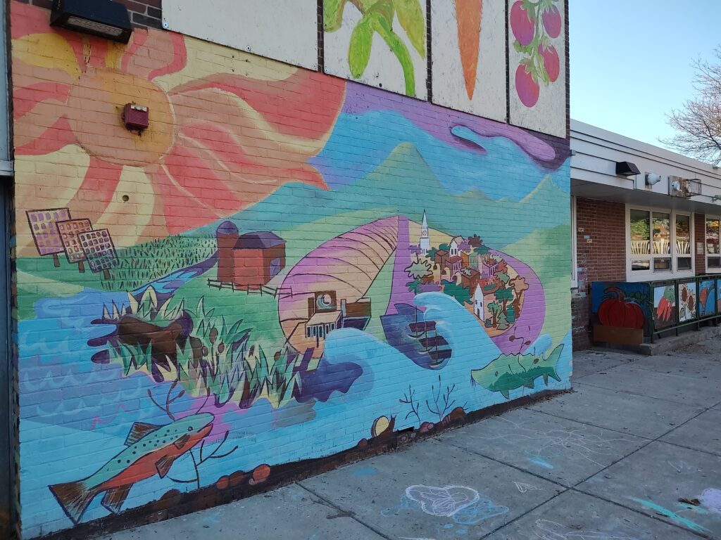 our community exterior mural