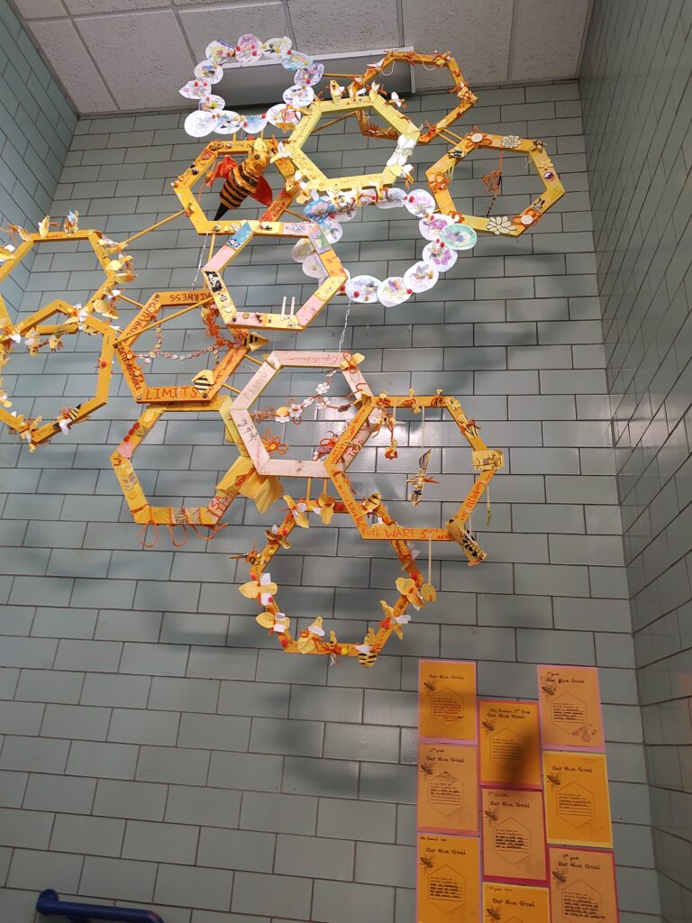 Beehive installation in the stairwell