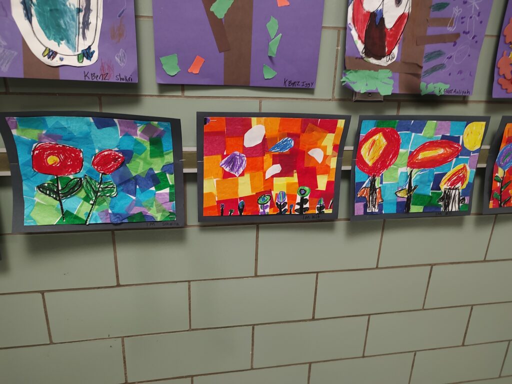 1st grade color theory with warm and cool colors