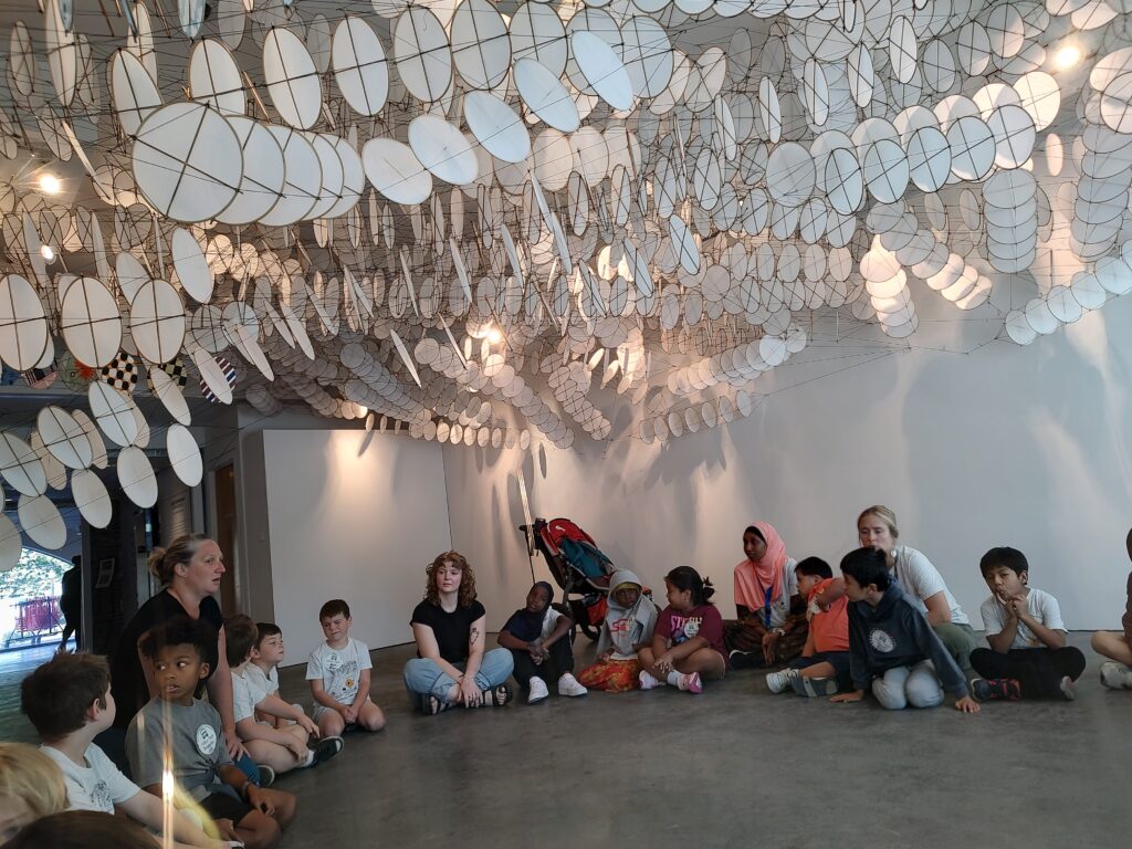 Second grade visits BCA for a tour of the current show.