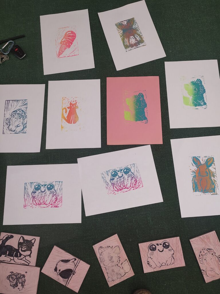 5th grade block prints