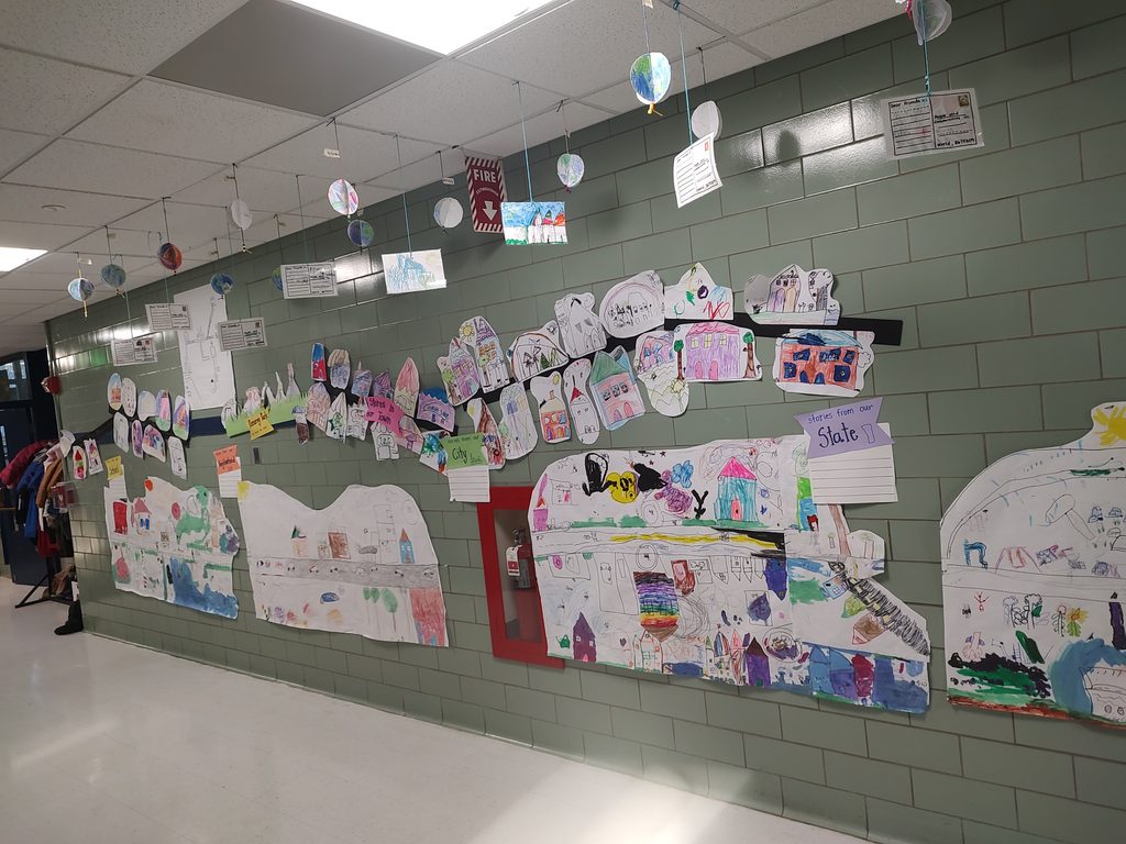 maps and drawings from 1st grade map makers
