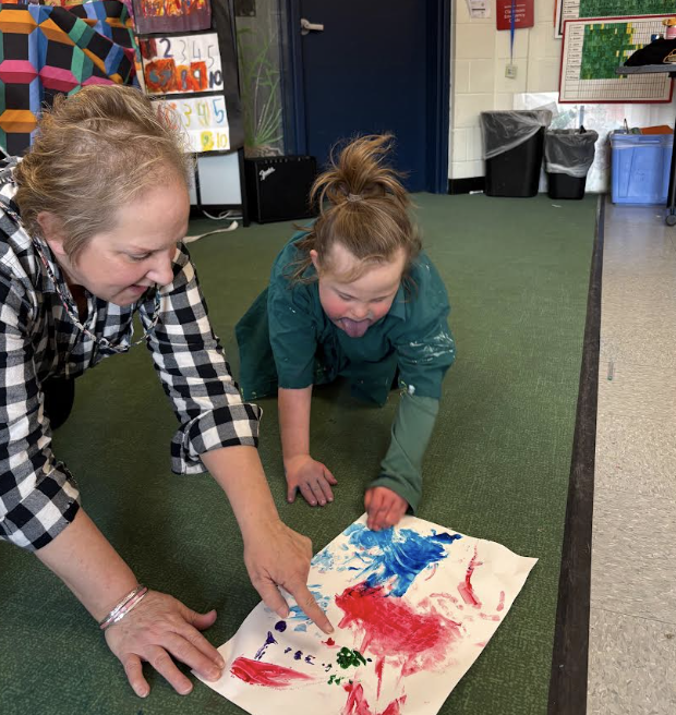 Adaptive Art Class and book making.
